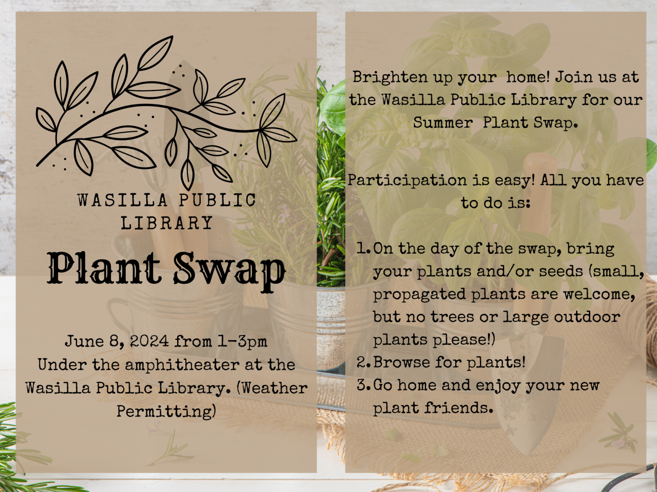 Summer Reading Plant Swap