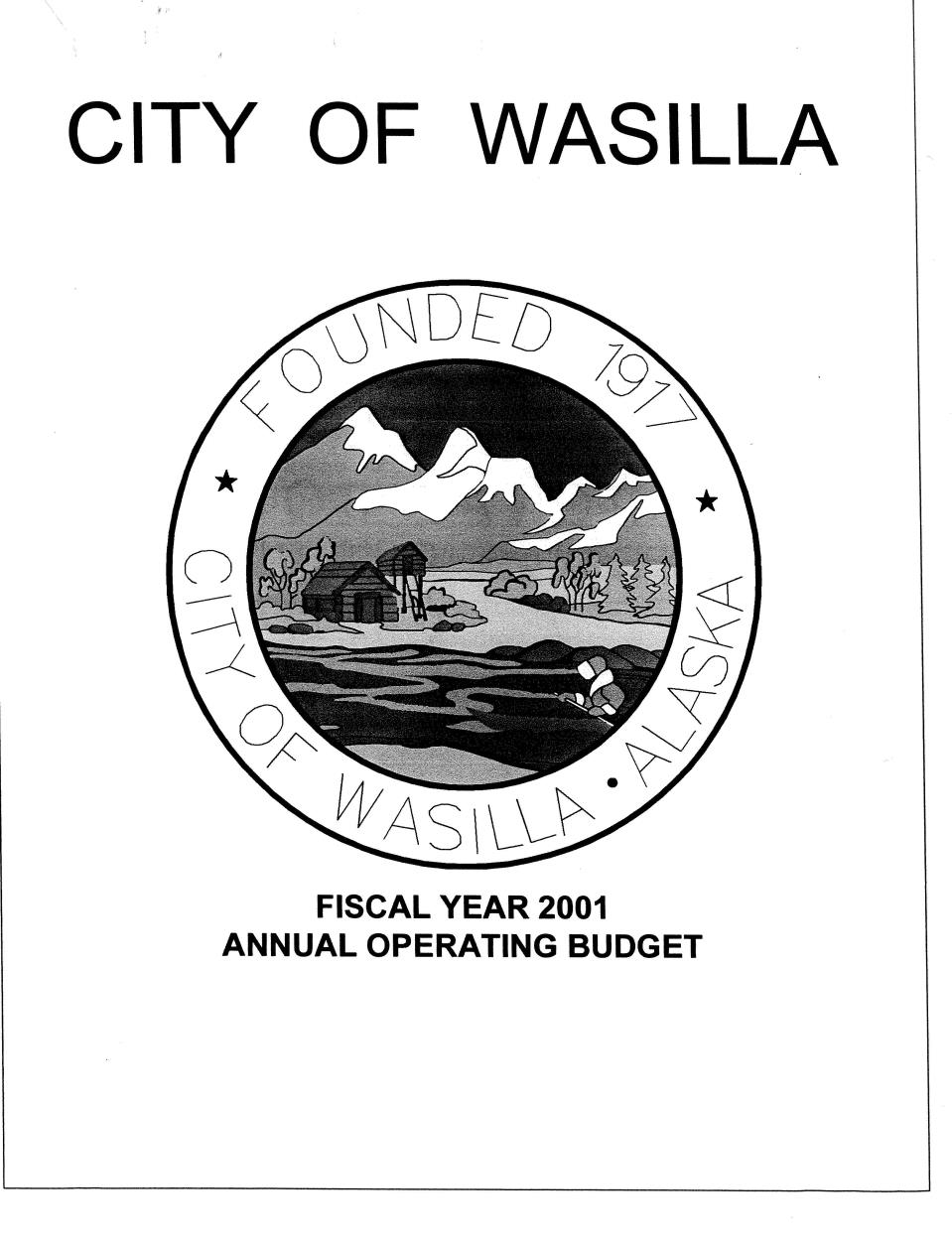 FY2001 Cover Page