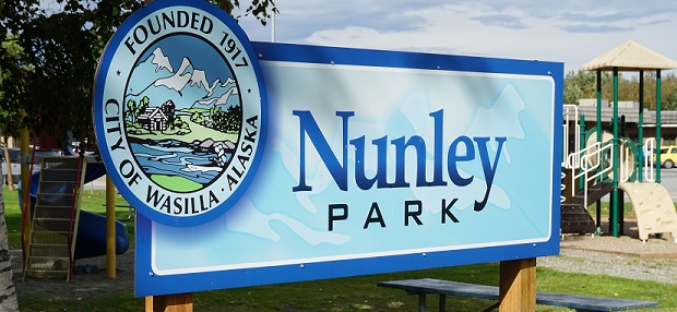 Nunley Park Banner Wasilla Playground