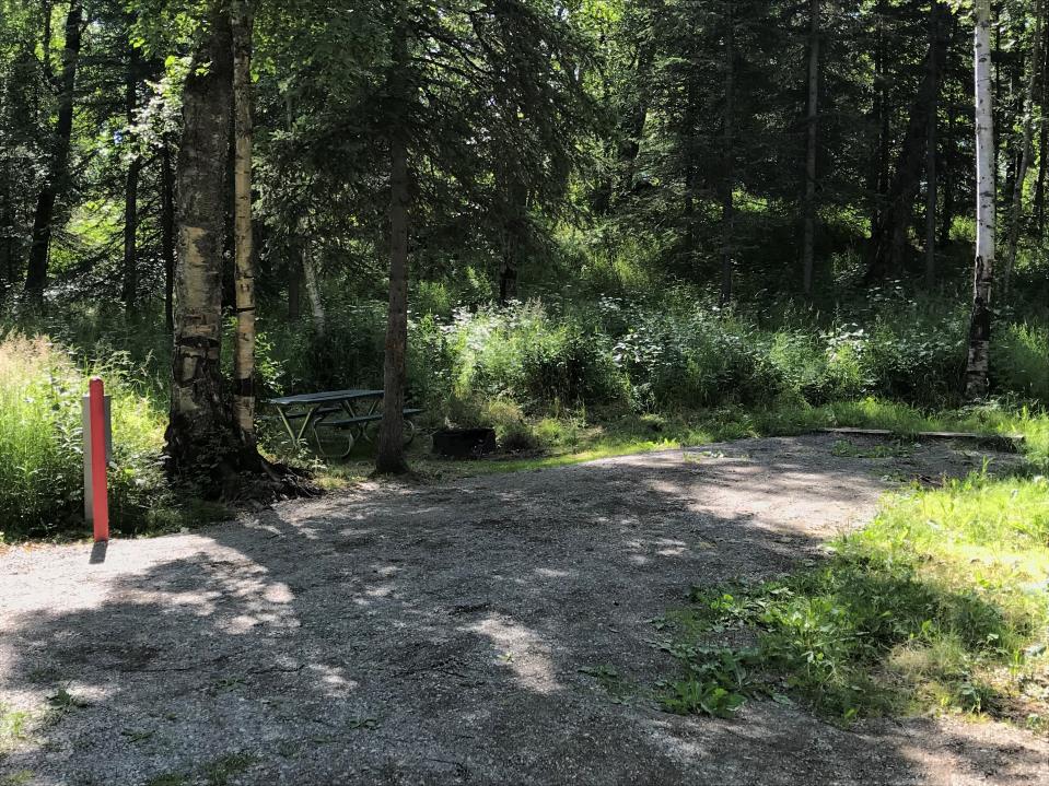 campsite with electricity Lake Lucile Wasilla Alaska