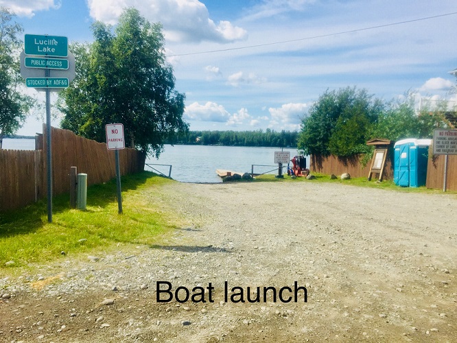 Lake Lucile Boat Launch Campground, RV Wasilla Alaska