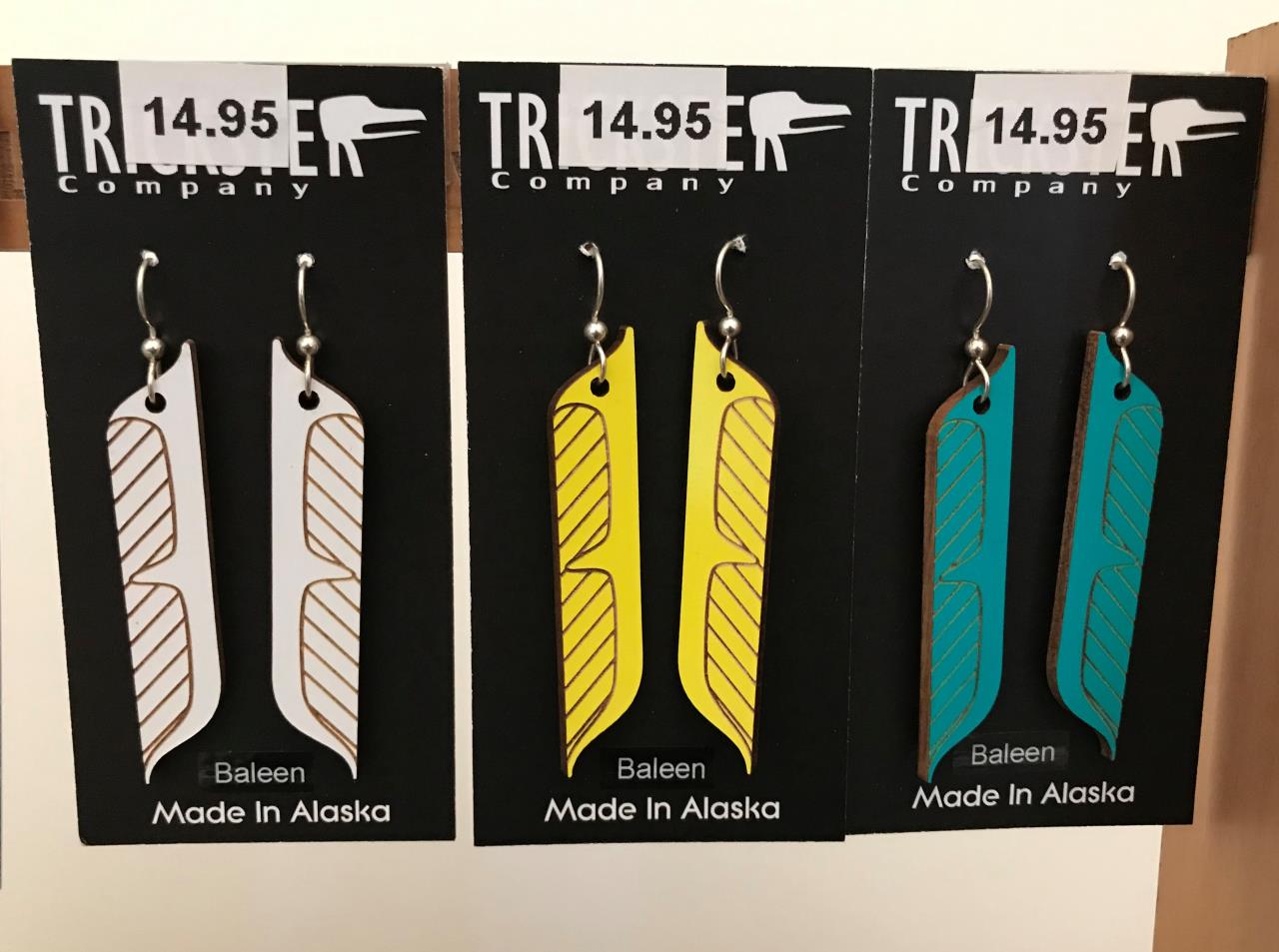 Trickster Baleen Earrings